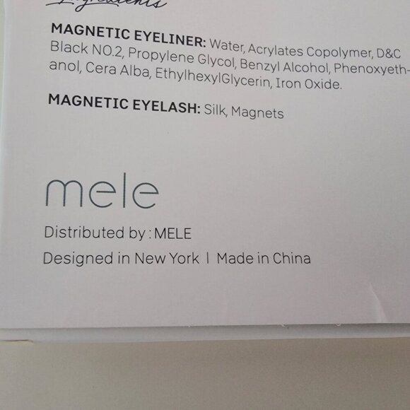 Mele Magnetic Eyelashes with Eyeliner 5 Pair Makeup  Cosmetic NEW Eyelashes - Picture 6 of 10
